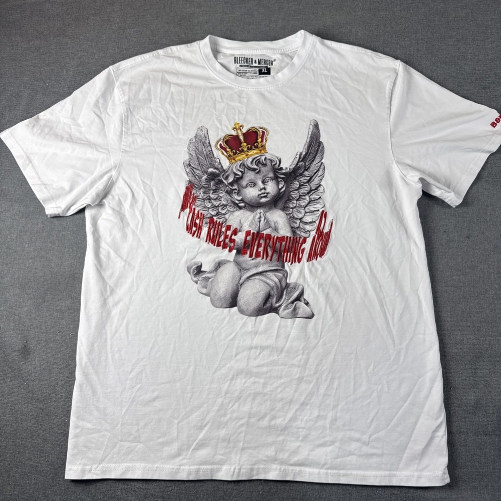 Bleecker & Mercer T-Shirt XL "Cash Rules Everything‎ "